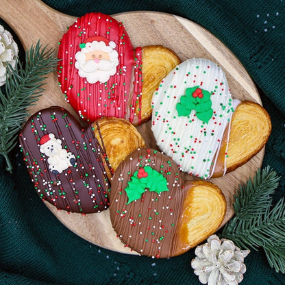 Christmas Caramel & Chocolate Palmiers