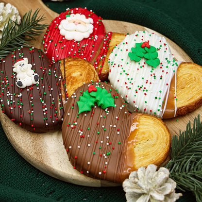 Christmas Caramel & Chocolate Palmiers